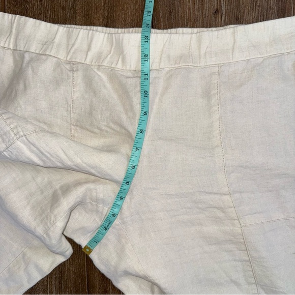 Eileen Fisher Organic Linen Lantern Pant XL Cream Ankle - Picture 5 of 13